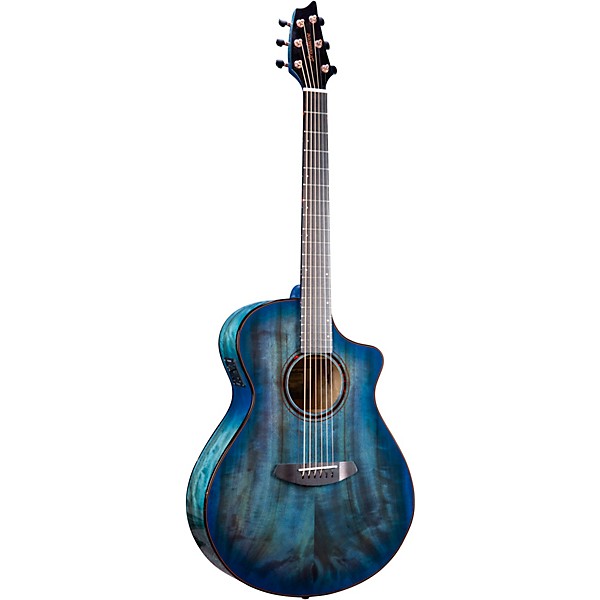 Breedlove Pursuit Exotic S Concert Myrtlewood Acoustic-Electric Guitar Blue Eyes