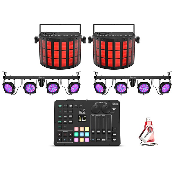 CHAUVET DJ 4BAR ILS and Mini Kinta ILS Bundle with ILS Command