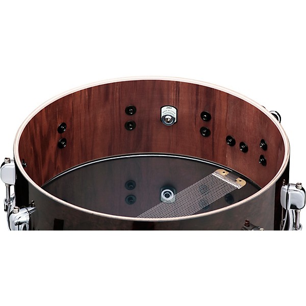 TAMA Starclassic Walnut/Birch Snare Drum With Chrome Shell Hardware 14 x 5 in. Gloss Black Walnut Burl