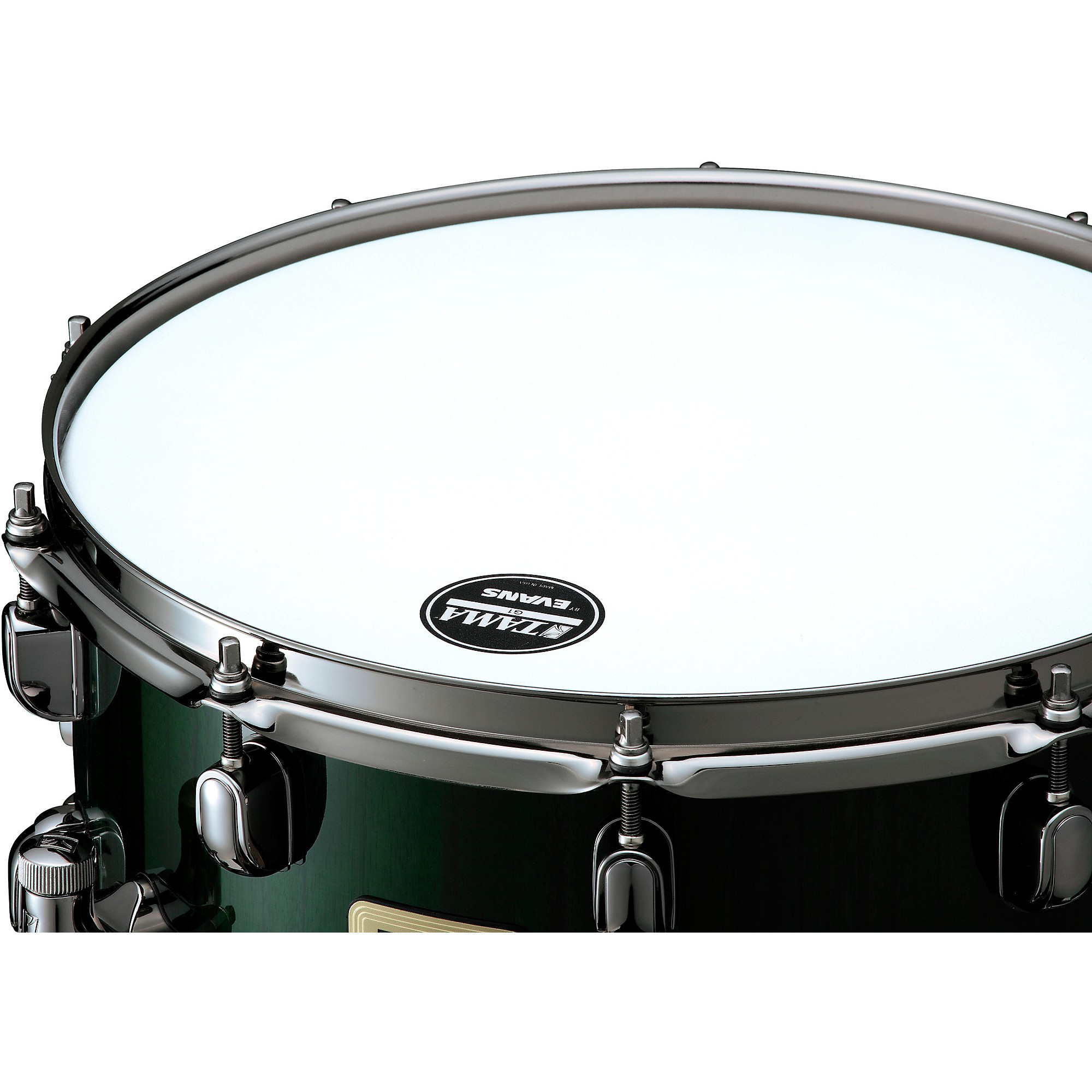TAMA S.L.P. Bubinga/Maple Snare Drum 14 x 6.5 in. Malachite TAMA S.L.P. Bubinga/Maple Snare Drum 14 x 6.5 in. Malachite