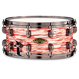 TAMA Starclassic Walnut/Birch Snare Drum With Black Nickel Hardware 14 x 6.5 in. Red & White Oyster