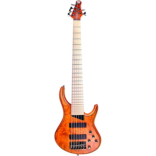 MTD Kingston Z6 6-String Electric Bass Guitar Satin Amber