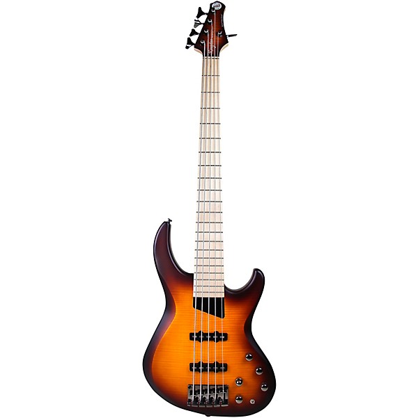 MTD Kingston Saratoga Deluxe 5-String Electric Bass Guitar Deep Cherry Burst