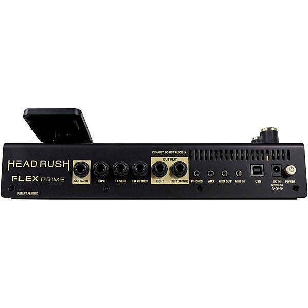 HeadRush Flex Prime Guitar Multi-Effects Processor and Amp Modeler Pedal Black