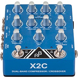 Phil Jones Bass X2C Dual Compressor and Effects Loop Crossover Pedal Blue