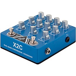 Phil Jones Bass X2C Dual Compressor and Effects Loop Crossover Pedal Blue