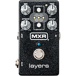 MXR M307 Layers Delay Effects Pedal Black Sparkle