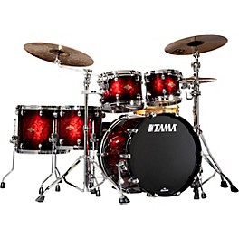 TAMA Starclassic Bubinga Shell Pack with 22 in. Bass Drum Garnet Swell Burst