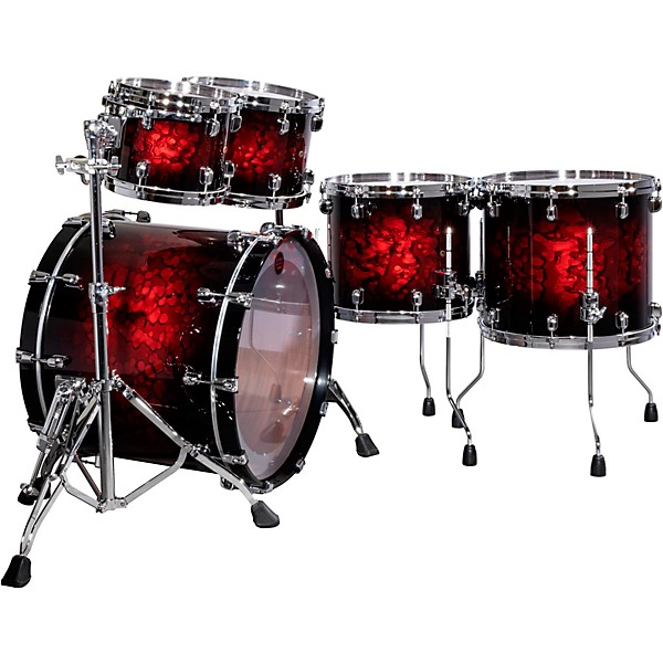 TAMA Starclassic Bubinga Shell Pack with 22 in. Bass Drum Garnet Swell Burst