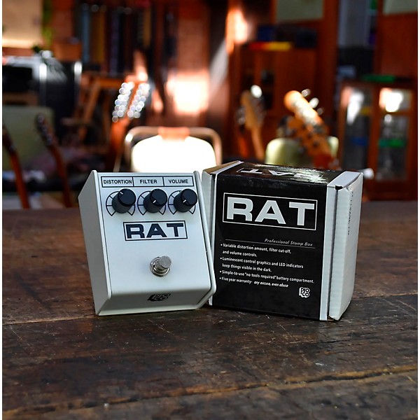 ProCo White RAT2 Limited-Edition Distortion Effects Pedal