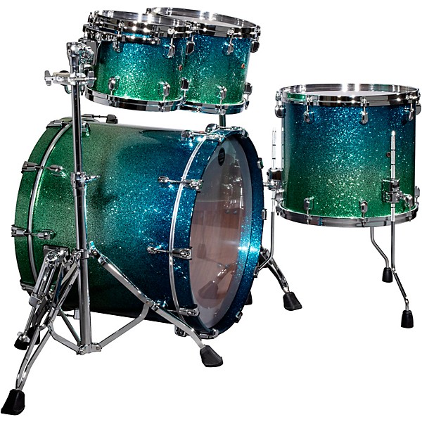 TAMA Starclassic Bubinga Shell Pack with 22 in. Bass Drum Emerald Sea Sparkle Fade