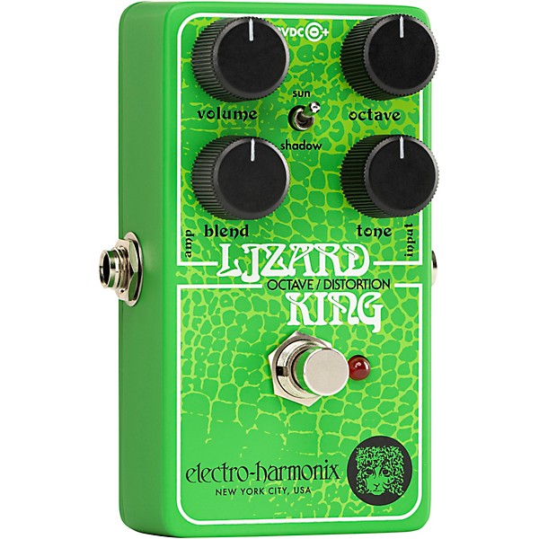 Electro-Harmonix Lizard King Octave Fuzz Effects Pedal Green