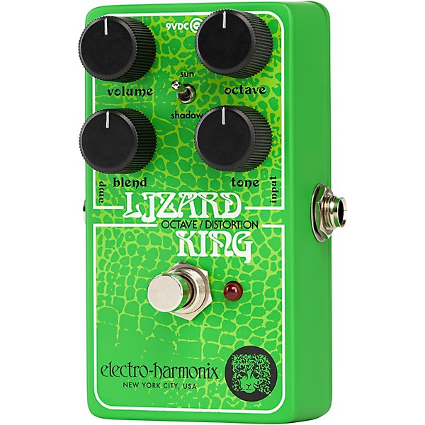 Electro-Harmonix Lizard King Octave Fuzz Effects Pedal Green