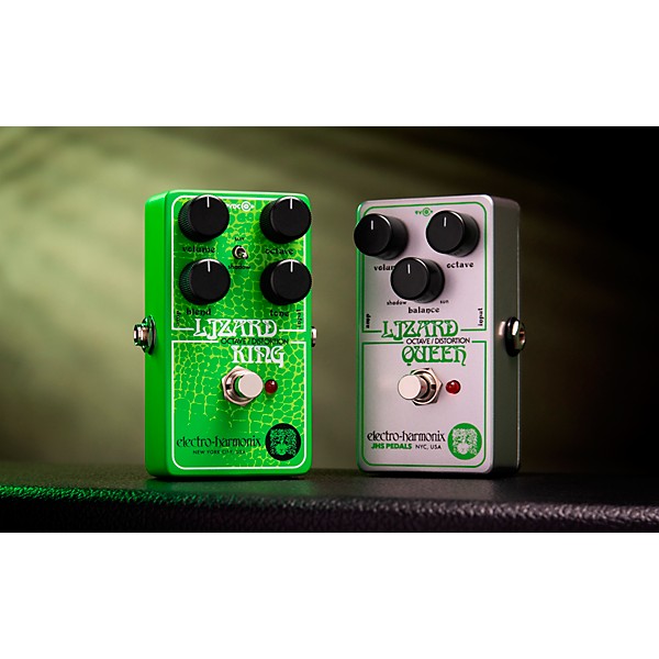 Electro-Harmonix Lizard King Octave Fuzz Effects Pedal Green