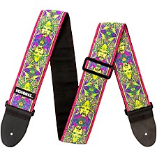 Dunlop Jimi Hendrix Blacklight Love Drops Guitar Strap Blue