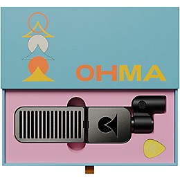 Ohma World Stripes Condenser Microphone Black & Stainless Steel