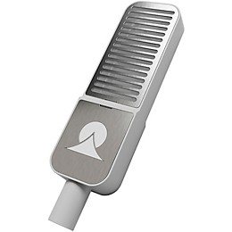 Ohma World Stripes Condenser Microphone White & Stainless Steel