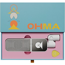 Ohma World Stripes Condenser Microphone White & Stainless Steel