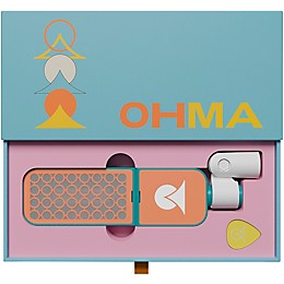 Ohma World Holes Ribbon Microphone Teal & Apricot