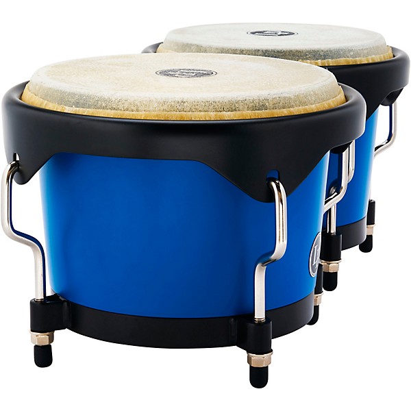 LP Latin Percussion Discovery Series Bongos 6-1/4" and 7-1/4" With FREE Carrying Bag Race Car Blue