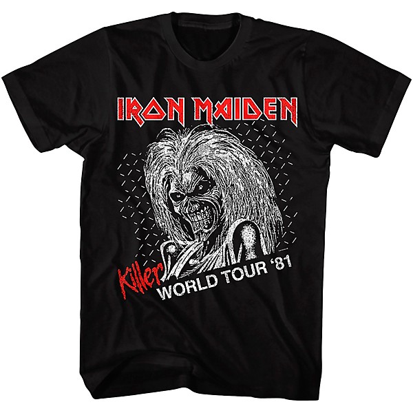 American Classics American Classics Iron Maiden Killer World Tour Unisex T-shirt Large Black