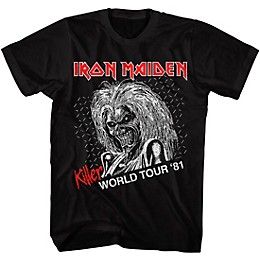 American Classics American Classics Iron Maiden Killer World Tour Unisex T-shirt X Large Black