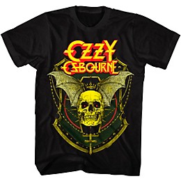 American Classics American Classics Ozzy Crowned Skull Winged Unisex T-shirt Large Black