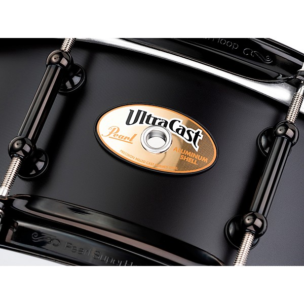 Pearl Pearl Ultracast 5/3/5mm Cast Aluminum Snare Drum 14 x 5 in. Black