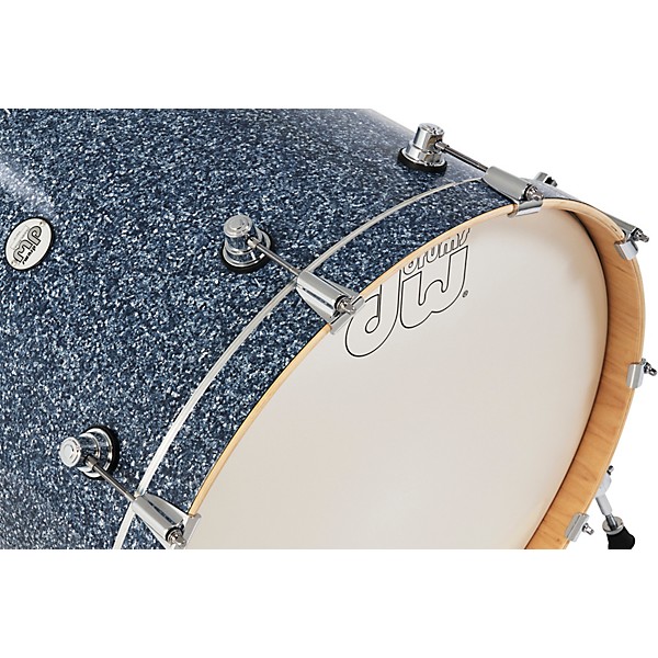 DW Design Series 4-Piece Maple Shell Pack Blue Granite Finish Ply