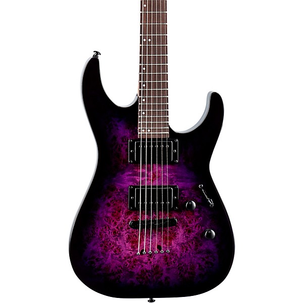 Open Box ESP LTD M-200DX NT Electric Guitar Purple Burst 197881118358 ...