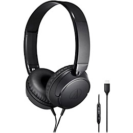 Audio-Technica ATH-S120C USB-C On-Ear Headphones Black