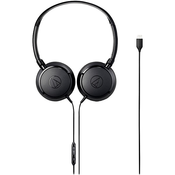 Audio-Technica ATH-S120C USB-C On-Ear Headphones Black