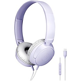 Audio-Technica ATH-S120C USB-C On-Ear Headphones Violet