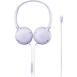 Audio-Technica ATH-S120C USB-C On-Ear Headphones Violet