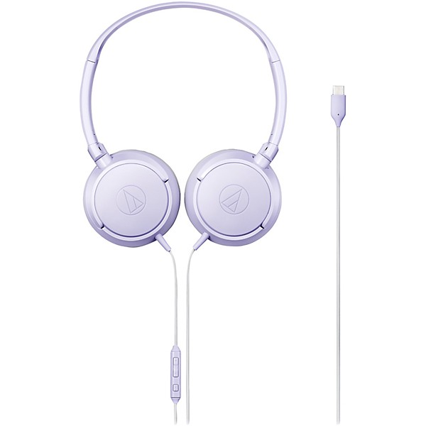 Audio-Technica ATH-S120C USB-C On-Ear Headphones Violet