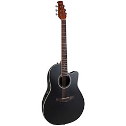 Applause AB28-5S Traditional Series Super Shallow Acoustic-Electric Guitar Black