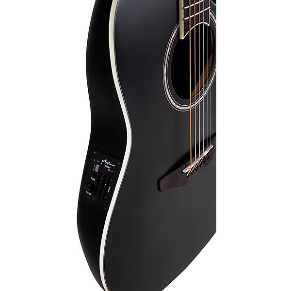 Applause AB28-5S Traditional Series Super Shallow Acoustic-Electric Guitar Black