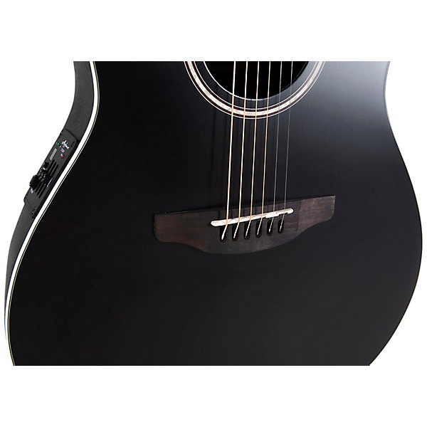 Applause AB28-5S Traditional Series Super Shallow Acoustic-Electric Guitar Black