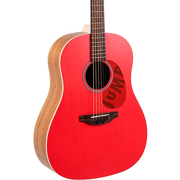 Applause AAS-69 Jump Series Slope Shoulder Dreadnought Acoustic Guitar Lipstick