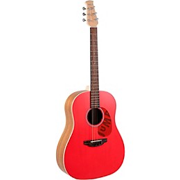 Applause AAS-69 Jump Series Slope Shoulder Dreadnought Acoustic Guitar Lipstick