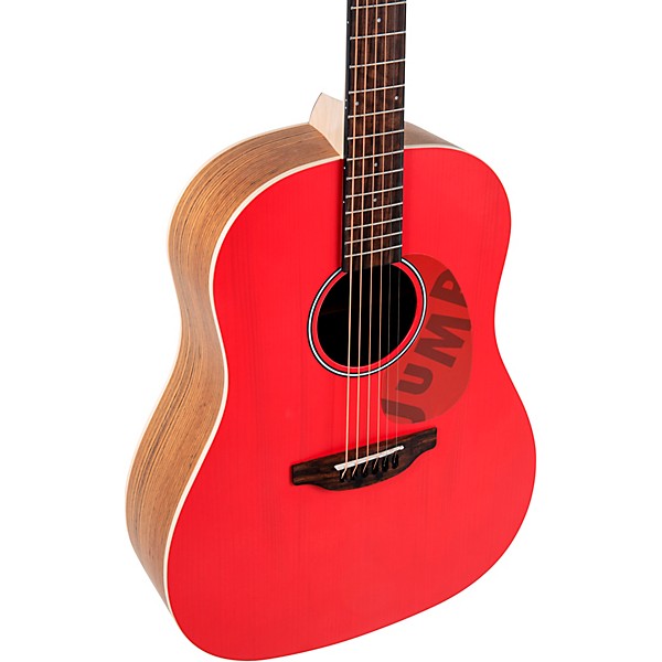 Applause AAS-69 Jump Series Slope Shoulder Dreadnought Acoustic Guitar Lipstick