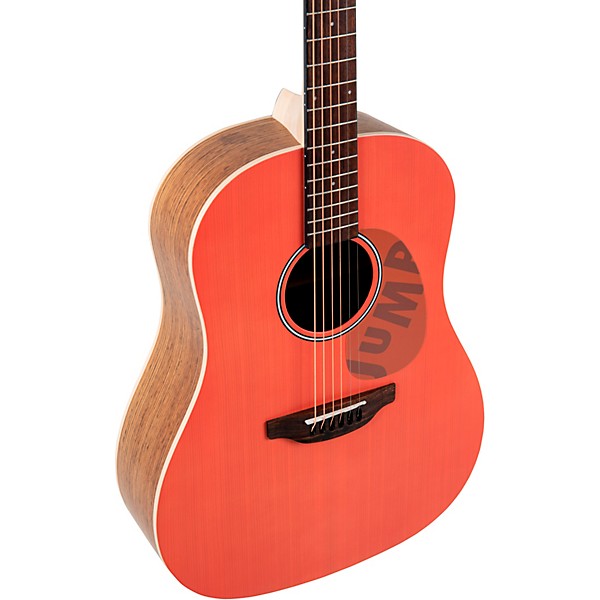 Applause AAS-69 Jump Series Slope Shoulder Dreadnought Acoustic Guitar Peach