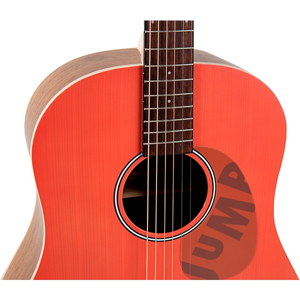 Applause AAS-69 Jump Series Slope Shoulder Dreadnought Acoustic Guitar Peach