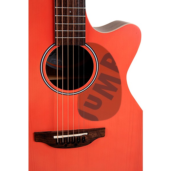 Applause AEO-69 Jump Series OM Acoustic-Electric Guitar Peach