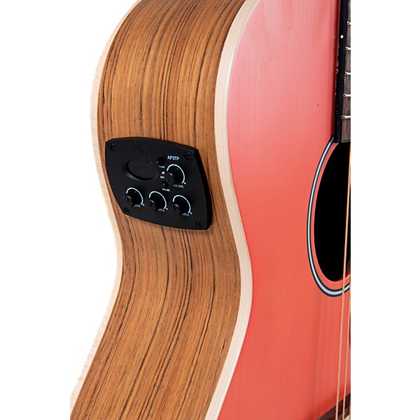 Applause AEO-69 Jump Series OM Acoustic-Electric Guitar Peach