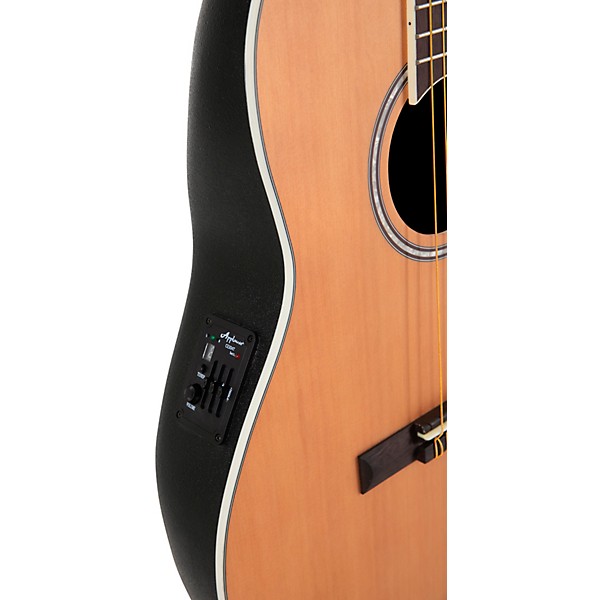 Applause AB24CC-4S Traditional Series Mid-Depth Cedar Nylon-String Classical Acoustic-Electric Guitar Natural