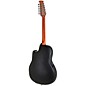 Applause AB2412-5S Traditional Series Mid Depth 12-String Acoustic-Electric Guitar Black