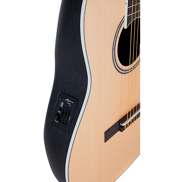 Applause AB24CS-4S Traditional Series Mid-Depth Spruce Nylon-String Classical Acoustic-Electric Guitar Natural