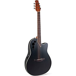 Applause AE44 Traditional Series Mid-Depth Acoustic-Electric Guitar Black