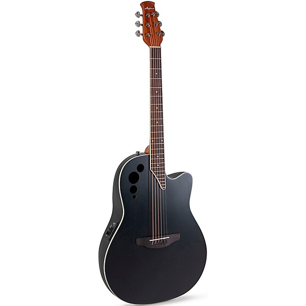 Applause AE44 Traditional Series Mid-Depth Acoustic-Electric Guitar Black